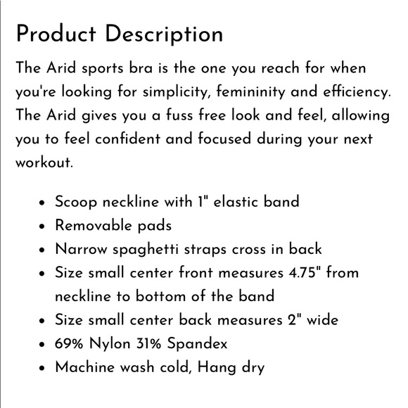 SAVVI ARID Small Canyon Clay Scoop Neck Criss Cross Back Sports Bra - Picture 4 of 8